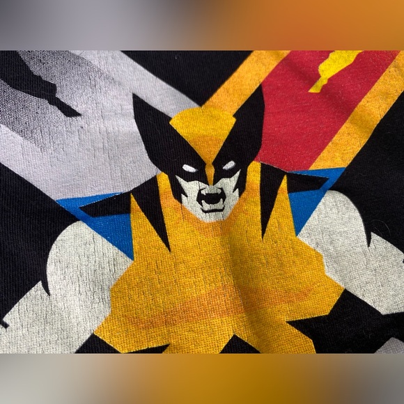X-MEN Rare T-shirt MARVEL superhero black Wolverine, Storm, Colossus, Rogue L-XL - Picture 5 of 9